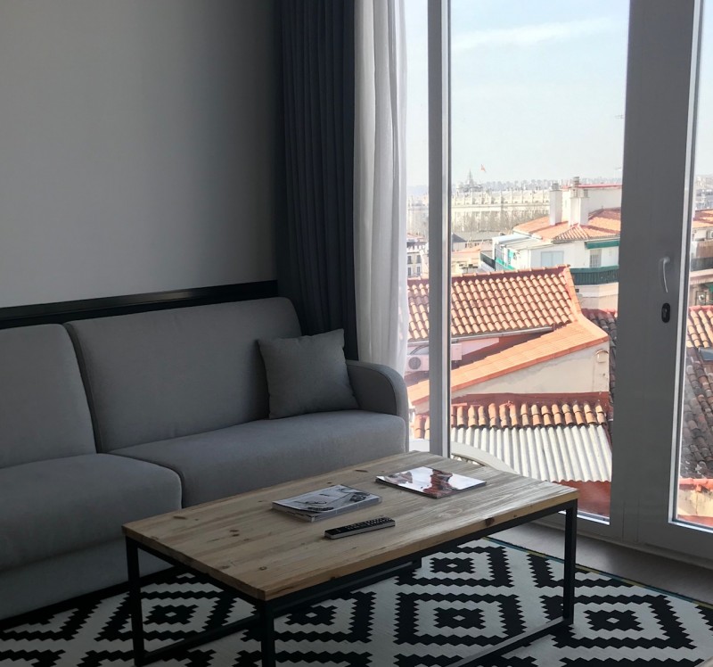 Sofás cama con dos camas de 90x190 en las habitaciones cuádruples del